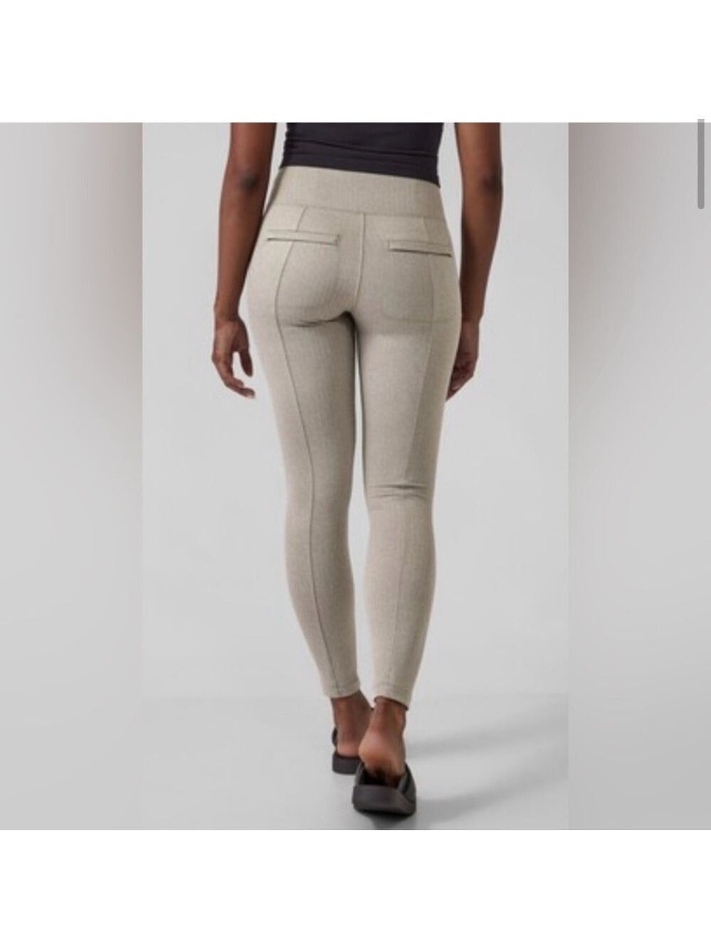 Athleta Delancey Herringbone Tight in Bluff Gray - Size Medium